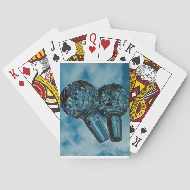 Yonder to the Crystal Blue Skies Playing Cards (Back)