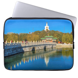 Yongan Bridge   White Stupa Laptop Sleeve