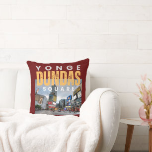 Yonge-Dundas Square Toronto Iconic Landmark Cushion