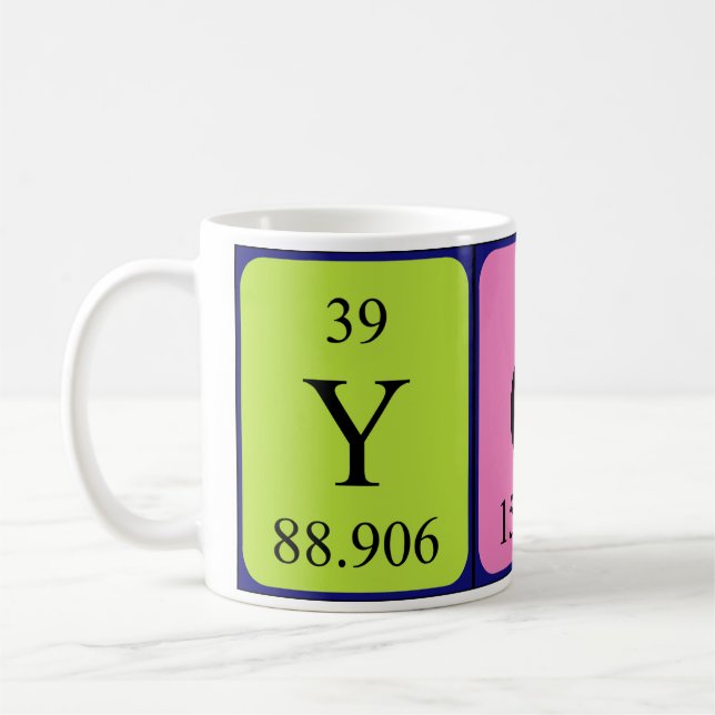 Yoni periodic table name mug (Left)