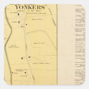 Yonkers N pt Square Sticker