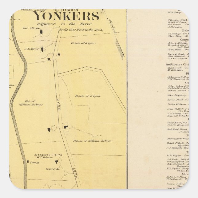 Yonkers N pt Square Sticker (Front)