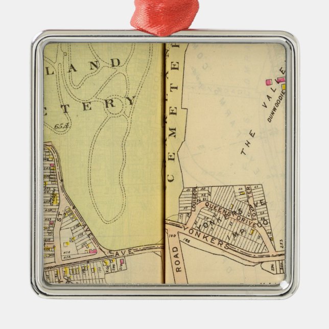 Yonkers, New York 20 Metal Tree Decoration (Front)