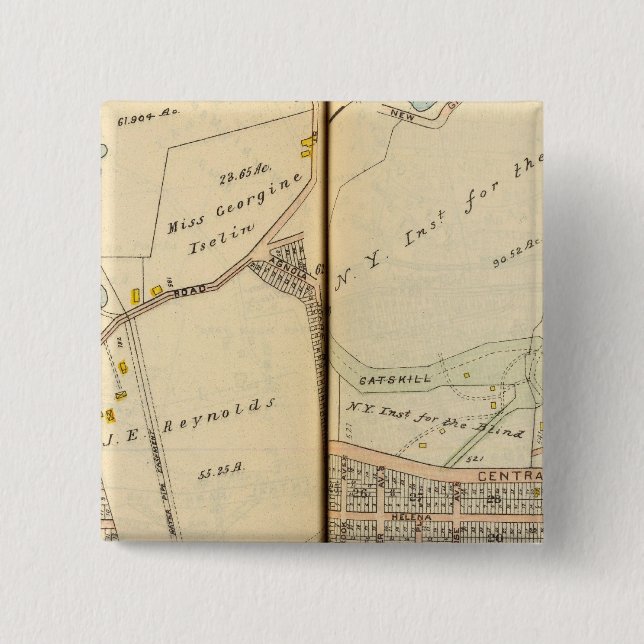 Yonkers, New York 2 15 Cm Square Badge (Front)