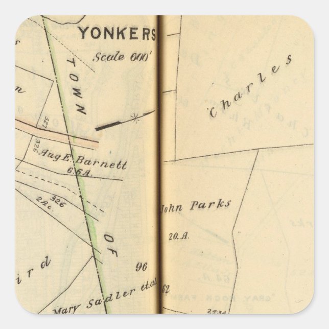 Yonkers, New York 5 Square Sticker (Front)