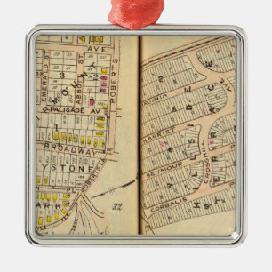 Yonkers, New York 8 Metal Ornament