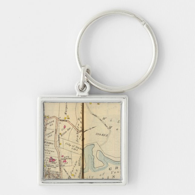 Yonkers, New York 9 Key Ring (Front)