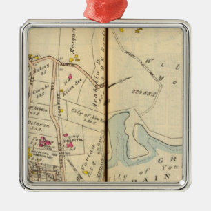 Yonkers, New York 9 Metal Ornament