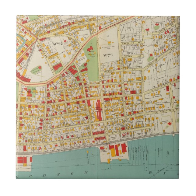 Yonkers New York Ceramic Tile (Front)