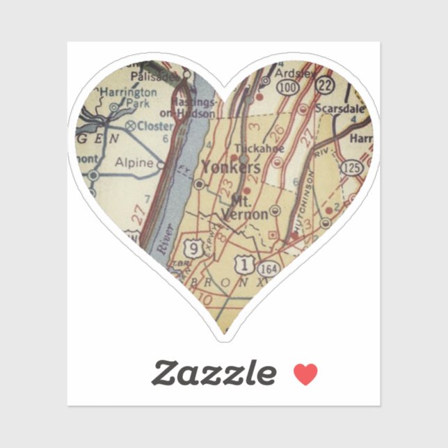 Yonkers NY Vintage Map (Sheet)