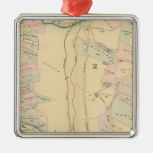 Yonkers wards 1-4, New York Metal Ornament