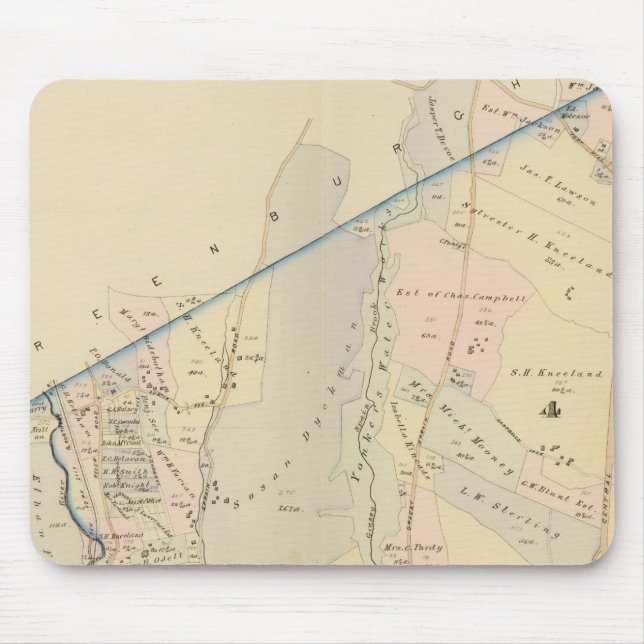 Yonkers wards 3-4, New York Mouse Pad (Front)