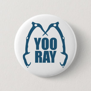 Yoo Ray (Ouray) Ice Climbing 6 Cm Round Badge