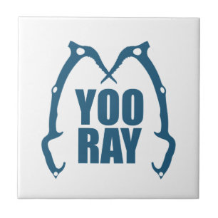 Yoo Ray (Ouray) Ice Climbing Ceramic Tile