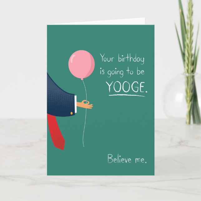 YOOGE birthday card! Card (Front)