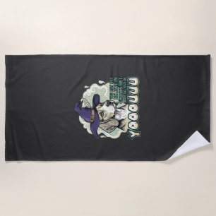 Yooouuu Ghosts Beagle Dog Purple Witch Hat Hallowe Beach Towel