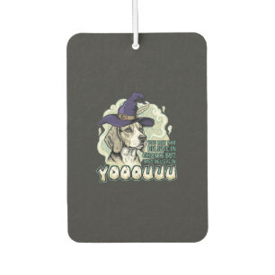 Yooouuu Ghosts Beagle Dog Purple Witch Hat Hallowe Car Air Freshener