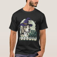 Yooouuu Ghosts Beagle Dog Purple Witch Hat Hallowe
