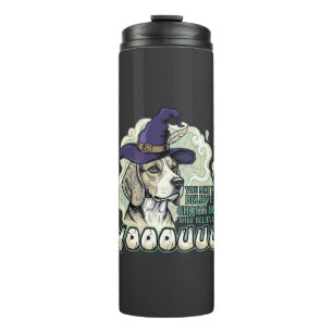 Yooouuu Ghosts Beagle Dog Purple Witch Hat Hallowe Thermal Tumbler