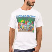 Yooper T-Shirt Featuring Lake Superior Cartoon