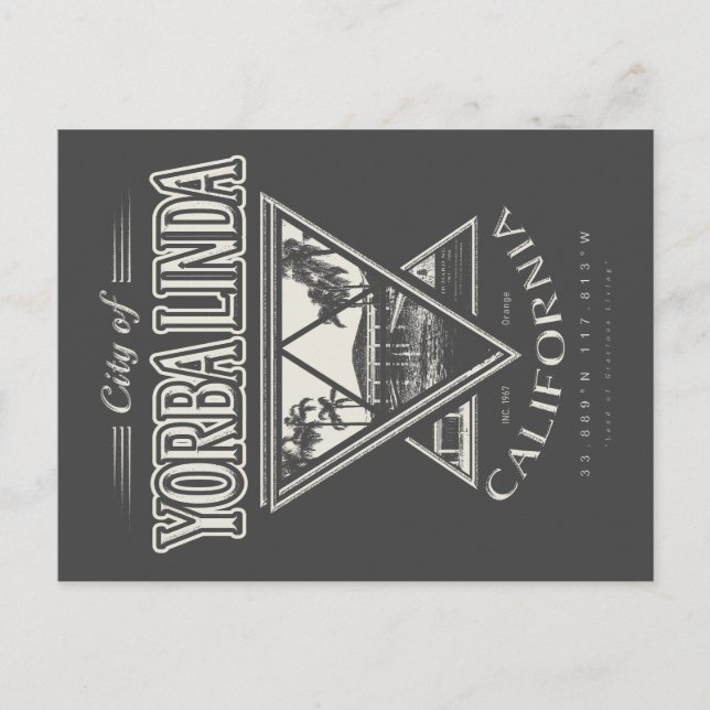 YORBA LINDA - ORANGE CALIFORNIA POSTCARD (Front)