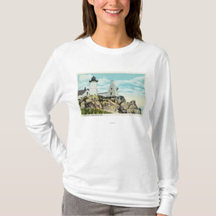 York Beach View of the Nubble Lighthouse T-Shirt