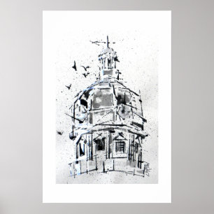 York County Courthouse Dome / Artist Larry Lerew Poster