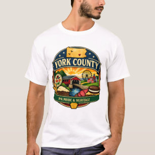 York County PA Pride Heritage Emblem T-Shirt