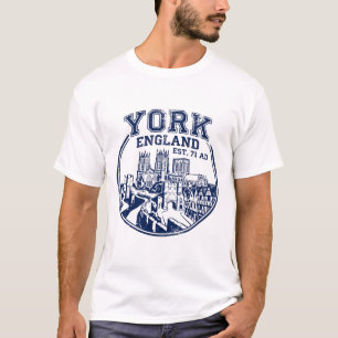 York England Mediaeval City Walls and Cathedral T-Shirt