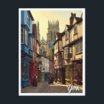 York England Travel Postcard<br><div class="desc">York, England, is a historic city renowned for its rich heritage, mediaeval charm, and well-preserved architecture. Founded by the Romans in 71 AD as Eboracum, it later became a major Viking settlement known as Jorvik, and today, it remains one of the most culturally significant cities in the UK. Dominated by...</div>