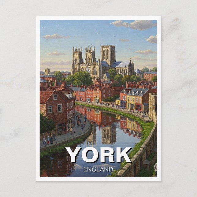 York England Travel Postcard (Front)