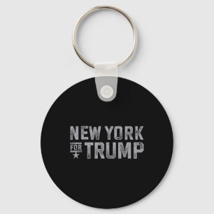 York For Trump 2024 New Yorkers Love Heart Trump Key Ring
