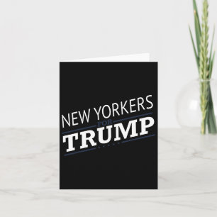 York For Trump 2024 - Second President Election Card