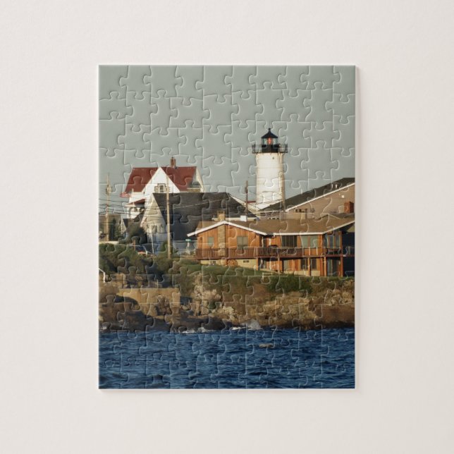 York Maine and Nubble Lighthouse Jigsaw Puzzle (Vertical)