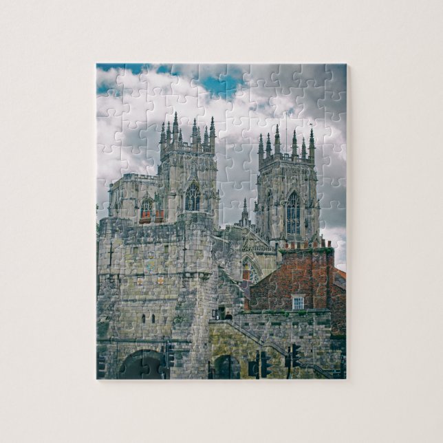 York Minster and Bootham Bar Jigsaw Puzzle (Vertical)