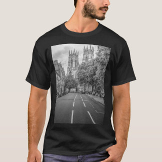 York Minster Cathedral Black And White T-Shirt