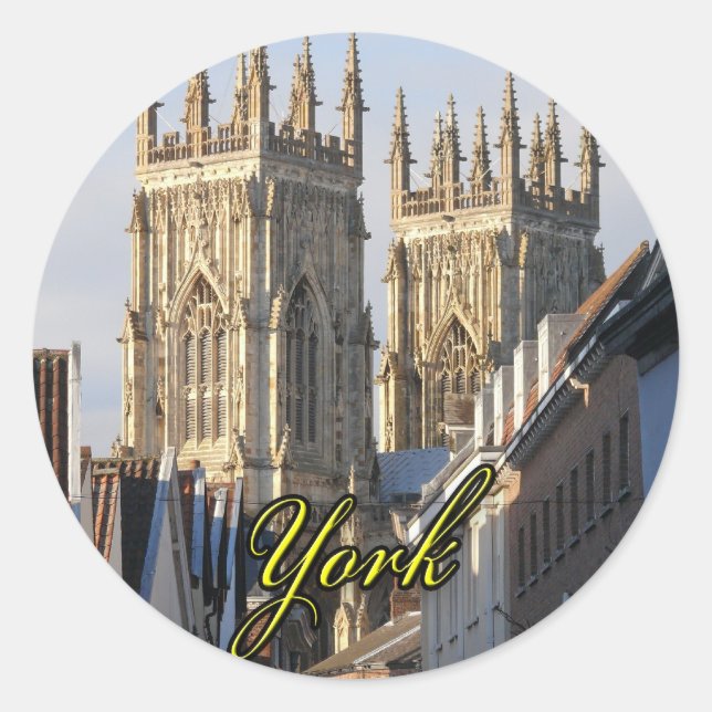 York Minster England Classic Round Sticker (Front)