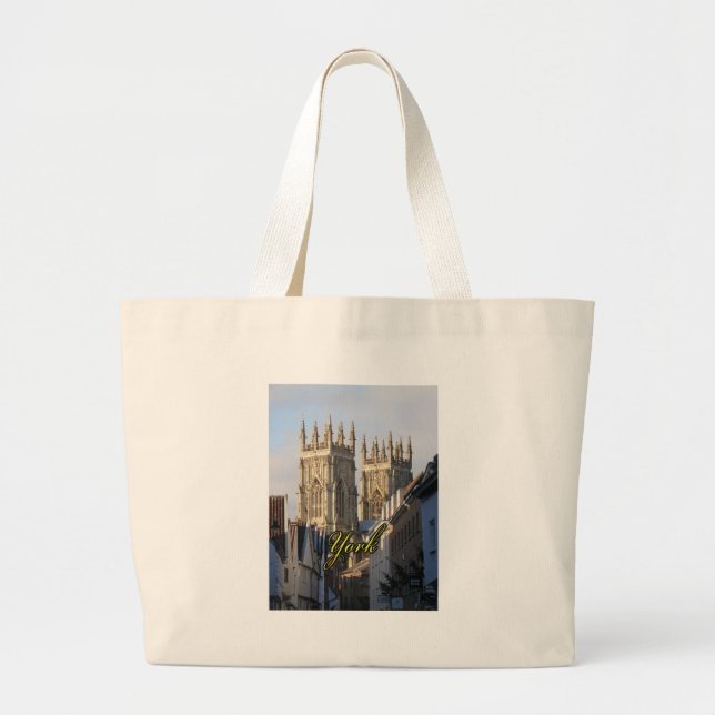 York Minster England Large Tote Bag (Front)