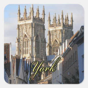 York Minster England Square Sticker