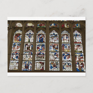 York Minster Great East Window. Postcard