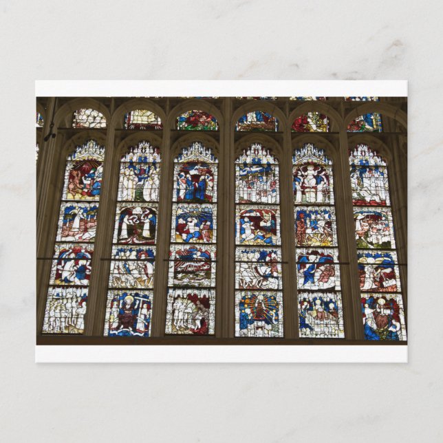 York Minster Great East Window. Postcard (Front)