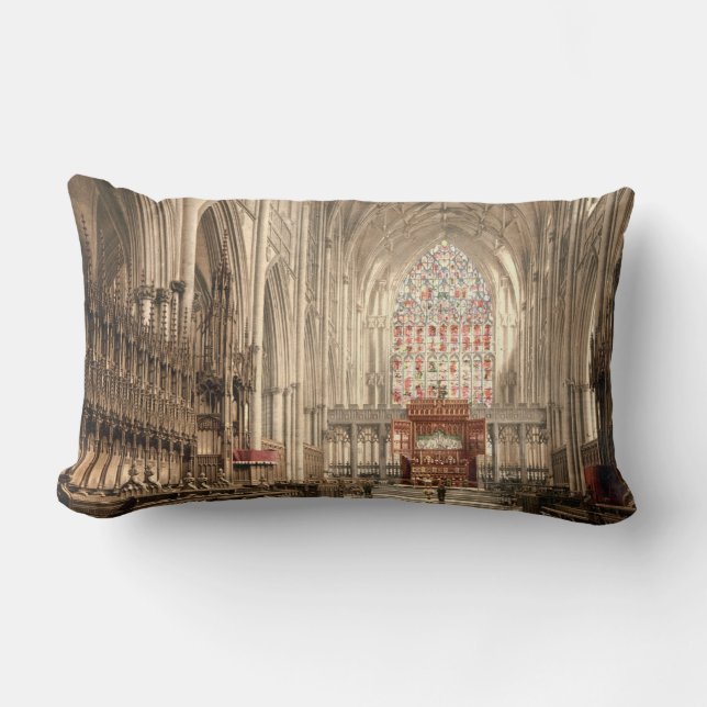 York Minster, York, Yorkshire, England Lumbar Cushion (Front)