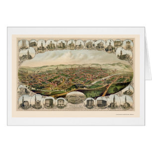 York, PA Panoramic Map - 1879