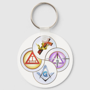 York Rite Digital Pinwheel Key Ring