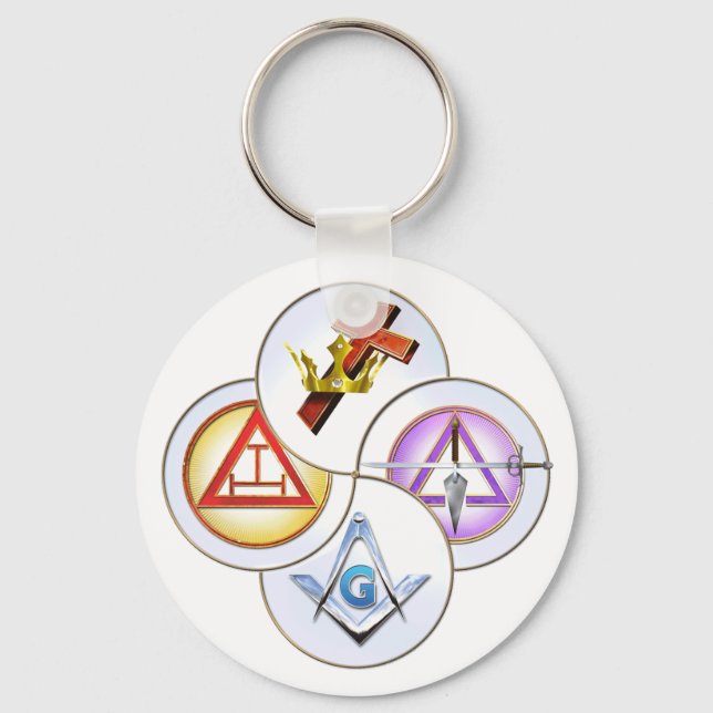 York Rite Digital Pinwheel Key Ring (Front)