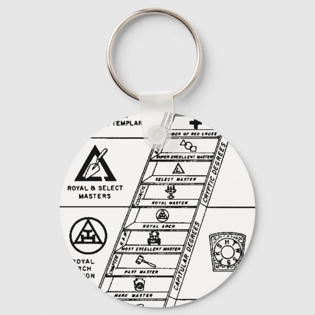 York Rite Ladder Key Ring (Front)