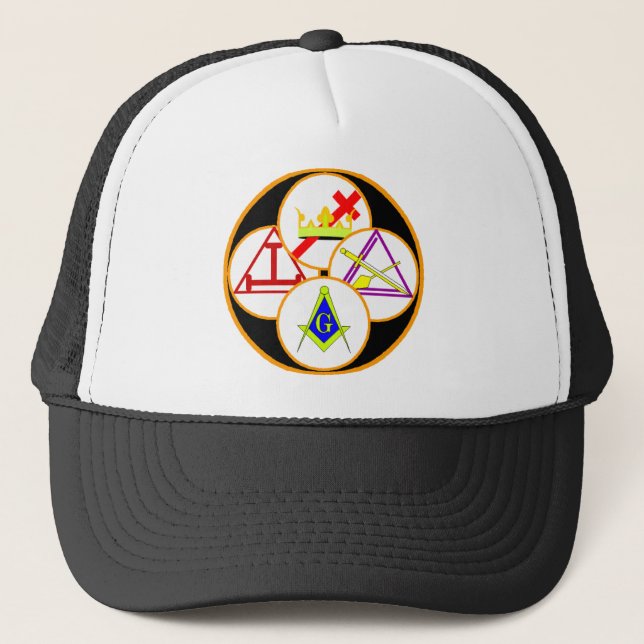 York Rite Mason Trucker Hat (Front)