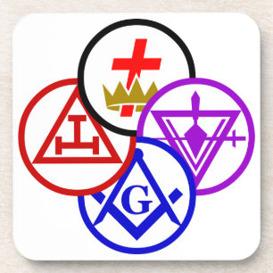 York Rite Pinwheel Coaster