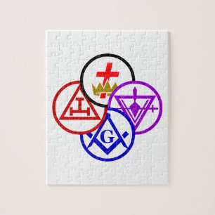 York Rite Pinwheel Jigsaw Puzzle
