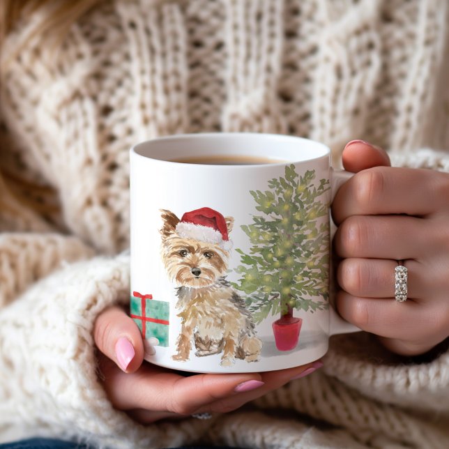 Yorkie 1st Christmas Personalised Coffee Mug (Creator Uploaded)